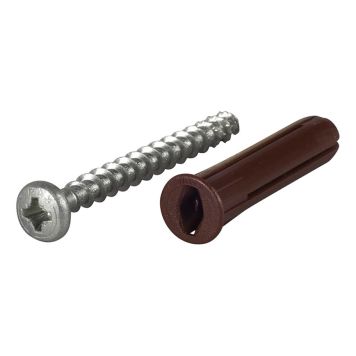 Ruuvi muovitulppa Essve 5 x 50 8kpl