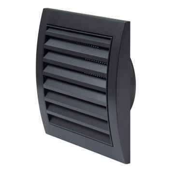 Tuuletusritilä Europlast 100 mm muovi antrasiitti