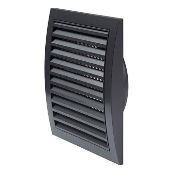 Tuuletusritilä Europlast 125 mm muovi antrasiitti