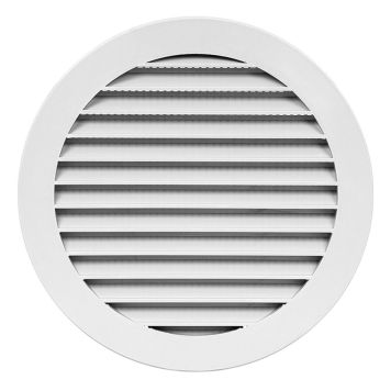Tuuletusritilä Europlast Valkoinen 125 mm