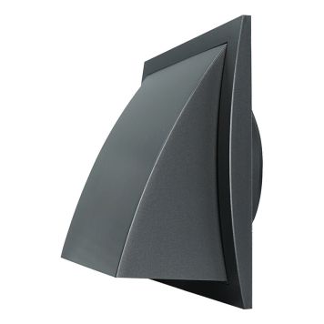 Säleikkö Europlast N-F ND12FVA Antrasiitti 190 x 190 mm Ø125 mm