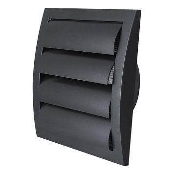 Säleikkö Europlast ND12ZA Antrasiitti 190 x 190 mm Ø124 mm