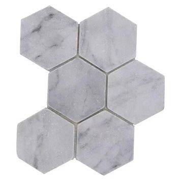 Mosaiikki Hexagon Ibiza White Antique Marble XNT HX142 Valkoinen 19,9 x 26,2 cm