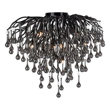 Kattovalaisin Paul Neuhaus Icicle musta Ø 50 x 50 cm