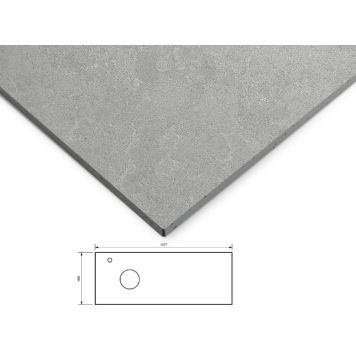 Pöytätaso Svedbergs vasen Glimmer 120 x 45 cm