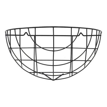 Seinäruukkuteline tupla tummanharmaa 34 x 18,5 x 12 cm