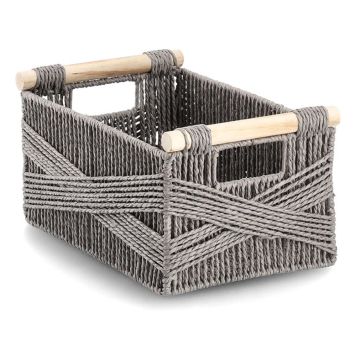 Säilytyskori Zeller Harmaa 33 x 22 x 16 cm