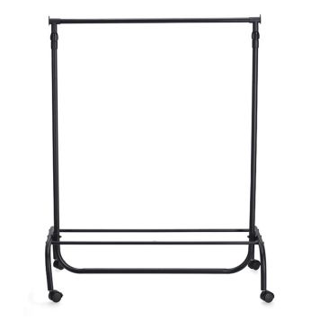 Vaateteline Zeller musta 86 x 43 x 108-175 cm