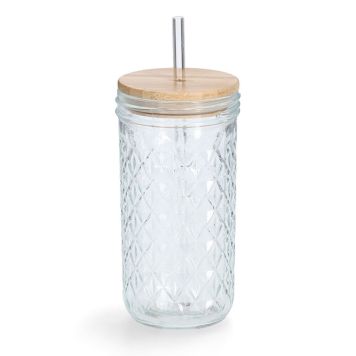 Juomalasi pillillä Zeller 8,9 x 16,4 cm