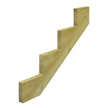 Porrasrunko Hortus 4-askelmaa Painekyllästetty  Vihreä