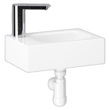 Tasoallas Temal Pikkune vasen valkoinen 36 x 24 x 10,9 cm