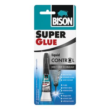 Pikaliima Bison Super Glue Control Kirkas 3g