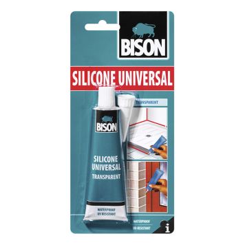 Silikoni Bison Universal 60 ml Väritön