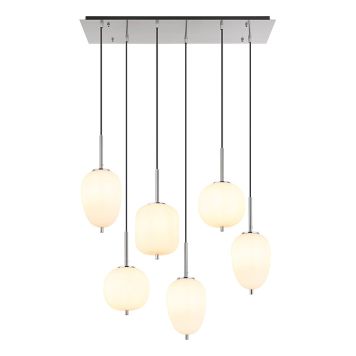 Riippuvalaisin Globo Blacky I 6-os nikkeli/opaalilasi