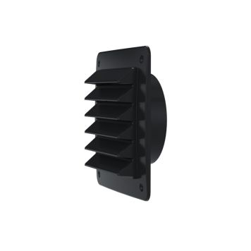 Ulkosäleikkö Fresh Yhteellä Musta 150 x 150 mm