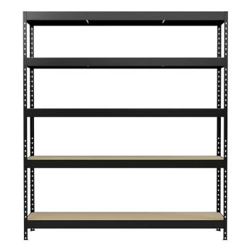 Varastohylly Regalux 5 hyllyä 180 x 160 x 40 cm Tummanharmaa