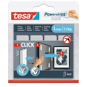 Powerstrips Click tesa® 16 x 2 Small 1,8 kg