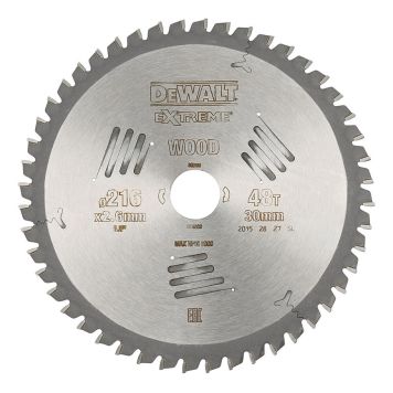Pyörösahanterä DeWalt Extreme DT4320 216 x 30 mm 48T