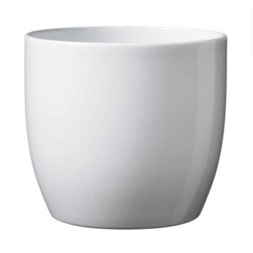 Suojaruukku Basel kiiltävä valkoinen 12 cm