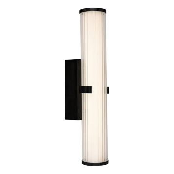 LED-kylpyhuonevalaisin Searchlight Clamp musta Ø 8,5 x 43 cm IP44