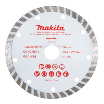 Timanttikatkaisulaikka laatalle Makita B-16748 125 x 20 mm
