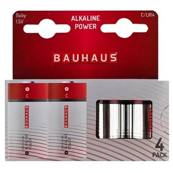 Alkaliparisto BAUHAUS Baby C/LR14 4 kpl/pkt