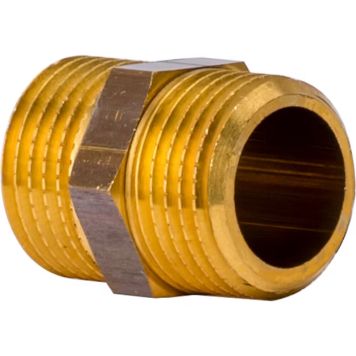 Kaksoisnippa R10 3/8" messinki