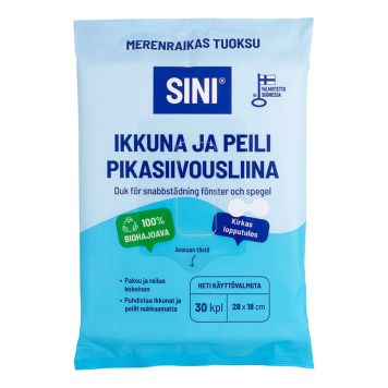 Ikkuna ja peili pikasiivousliina Sini 30 kpl