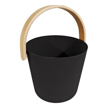 Saunasanko Saunia musta/puu 7 l