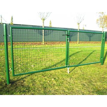 Tuplaportti 2-osainen 314 x 100 cm vihreä