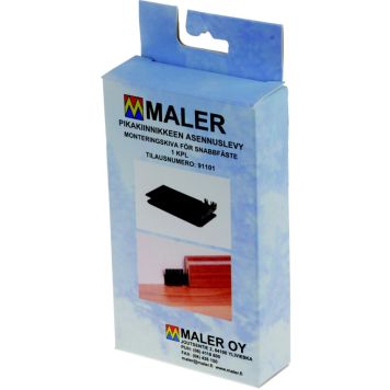 Jalkalistan pikakiinnikkeen asennuslevy Maler