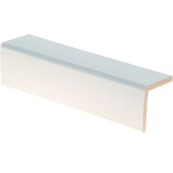 Reunalista Maler 42 x 42/36 x 2700 mm Mänty Valkoinen