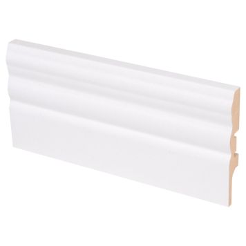 Jalkalista Maler Uurre 12 x 70 x 2750 mm MDF E0 Valkoinen