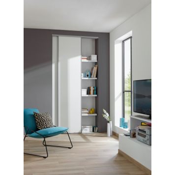 Liukuovisarja Optimum 120 x 250 cm valkoinen/antrasiitti