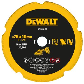 Timanttikatkaisulaikka DeWalt Multi-material 76 x 10 mm