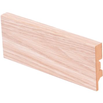 Jalkalista Maler R2 12 x 58 x 2750 mm MDF Valkolakattu Tammi