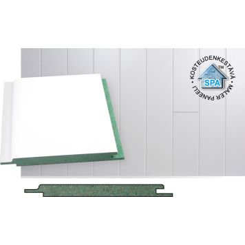 MDF-kattopaneeli Maler Spa STP-5 valkoinen 10 x 120 x 2070 mm