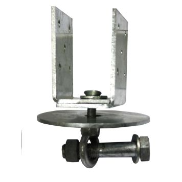 Säädettävä U-pilarikiinnike 45-90 x 95 /70 x 4 mm