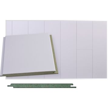 Kattopaneeli Maler SPA Tunne Valkoinen STP 10 x 160 x 2070 mm