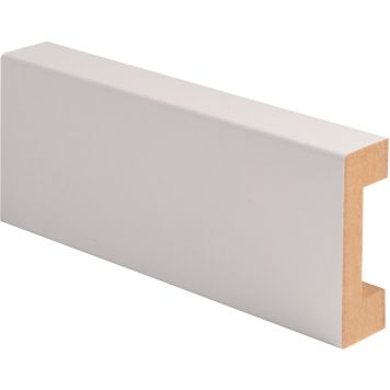 Peitelista Maler MDF Johtoura Valkoinen 19 x 58 x 2200