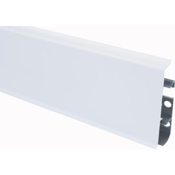 Jalkalista Maler PVC Valkoinen 22 x 75 x 2500 mm