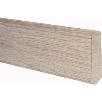 Jalkalistan päätykappale Maler PVC Valkotammi Oikea 22 x 75 mm