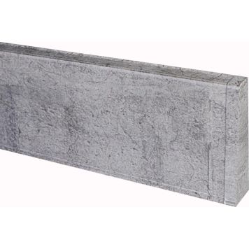 Jalkalistan päätykappale Maler PVC Harmaa Tammi Oikea 22 x 75 mm