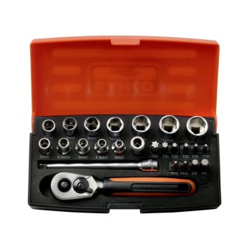 Hylsysarja Bahco 1/4" 25-osainen