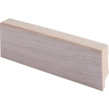 Jalkalista Maler 16 x 42 x 2700 mm Viilu Tammi Valkolakattu