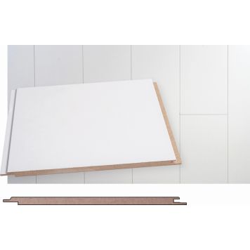 Sisustuspaneeli Maler MDF Smart Puolikiiltävä Valkoinen 8 x 195 x 2070 mm