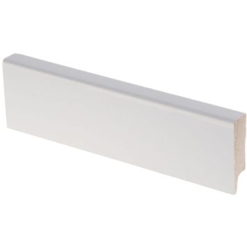 Jalkalista Maler ART AAVA 12 x 42 x 2700 mm Pinnoitettu Mänty Valkoinen