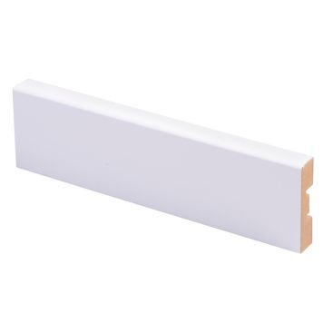 Peitelista Maler Aava MDF Puhdas valkoinen 12 x 42 x 2200 mm