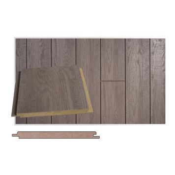 Sisustuspaneeli Maler Tuhti MDF Keloharmaa 15 x 160 x 2400 mm