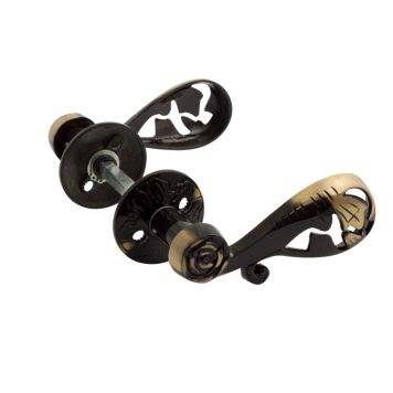 Ulko-Ovenpainike Habo A499 Antiikkimessinki